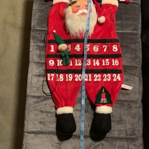 Christmas Santa hanging calendar for December countdown